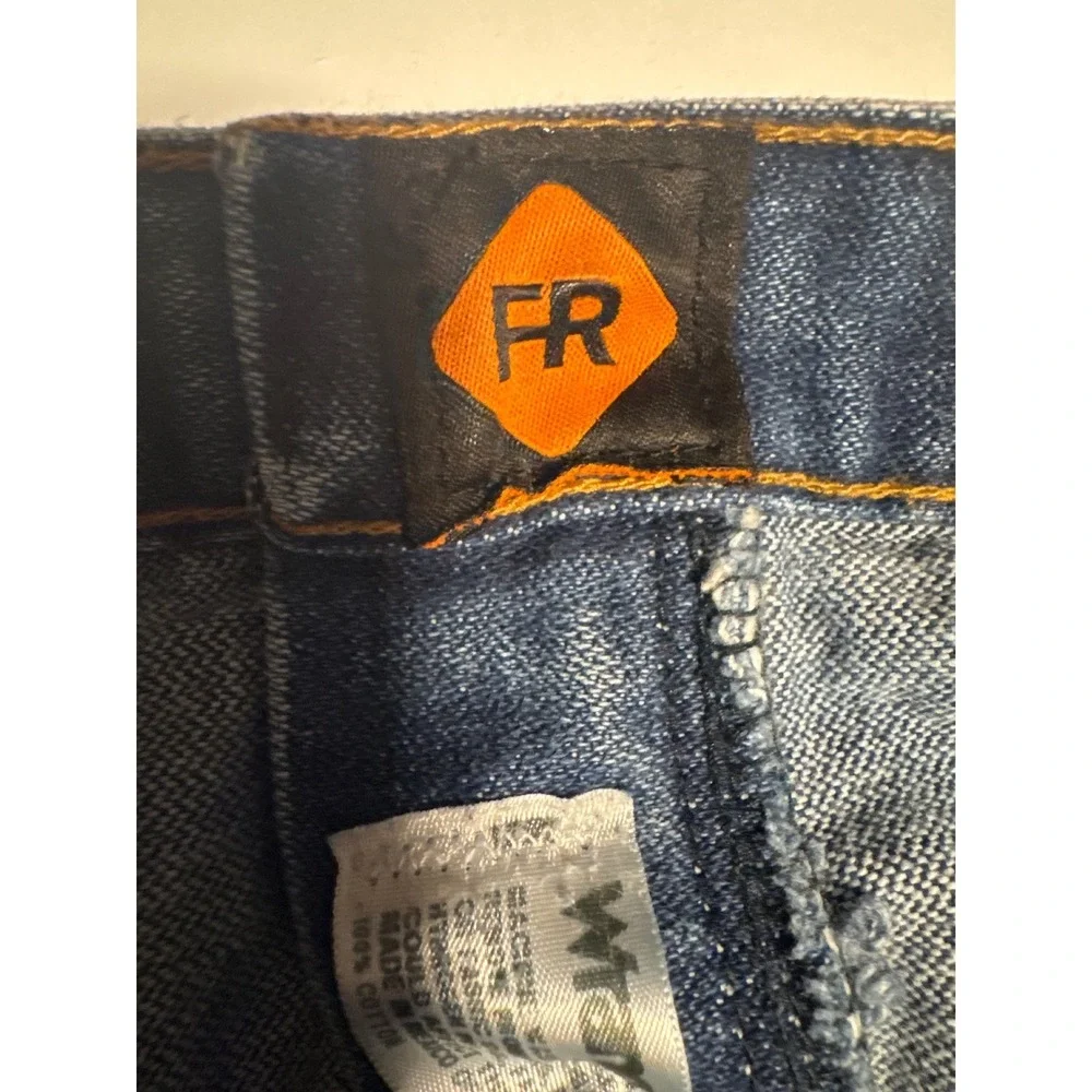 Wrangler FR Flame‎ Resistant Relaxed Fit Jeans Blue Denim 42x30 FR31MWZ Mens